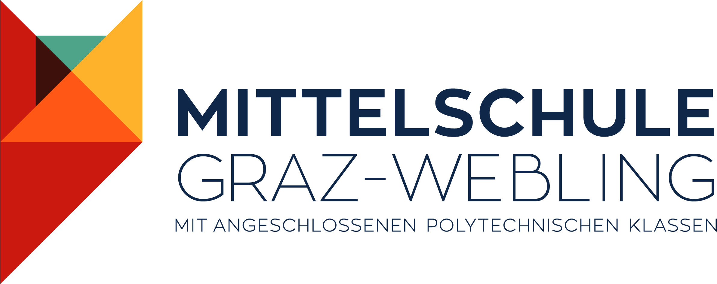 Logo der Mittelschule Graz-Webling mit angeschlossenen Polytechnischen Klassen