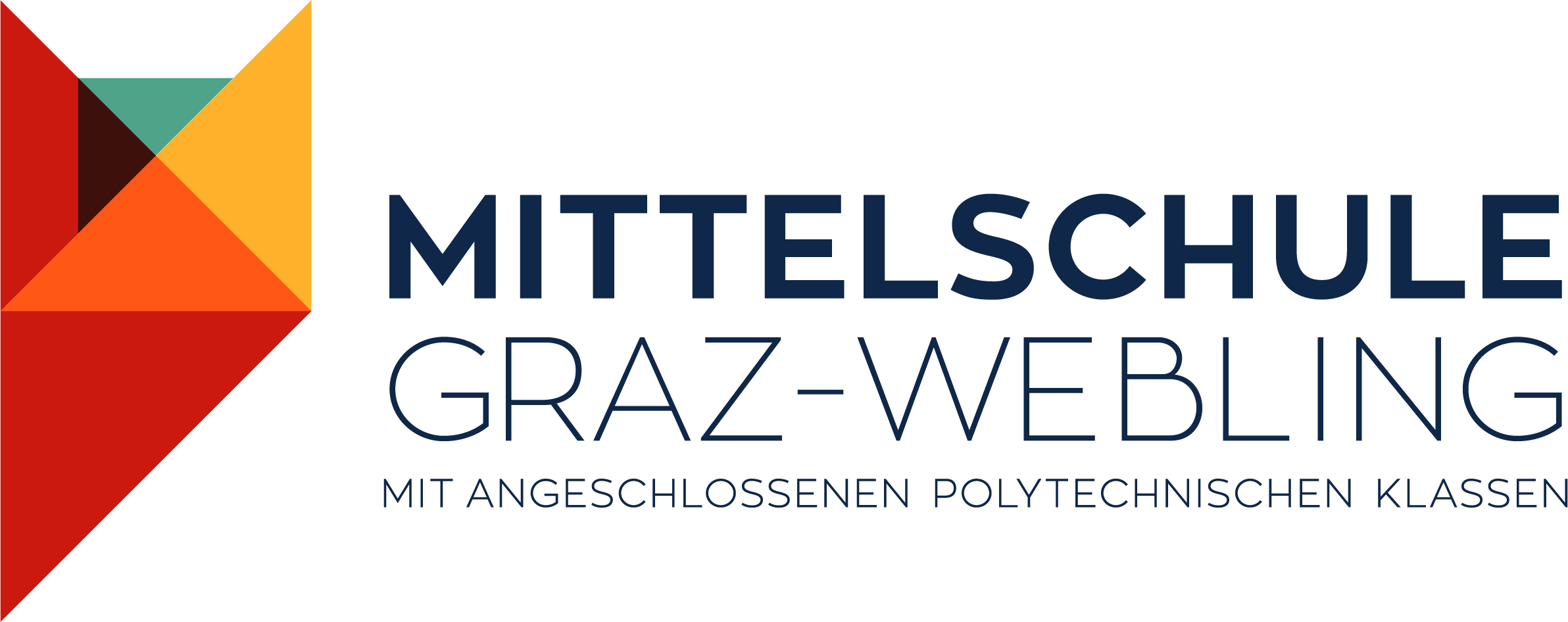 Logo der Mittelschule Graz-Webling mit angeschlossenen Polytechnischen Klassen