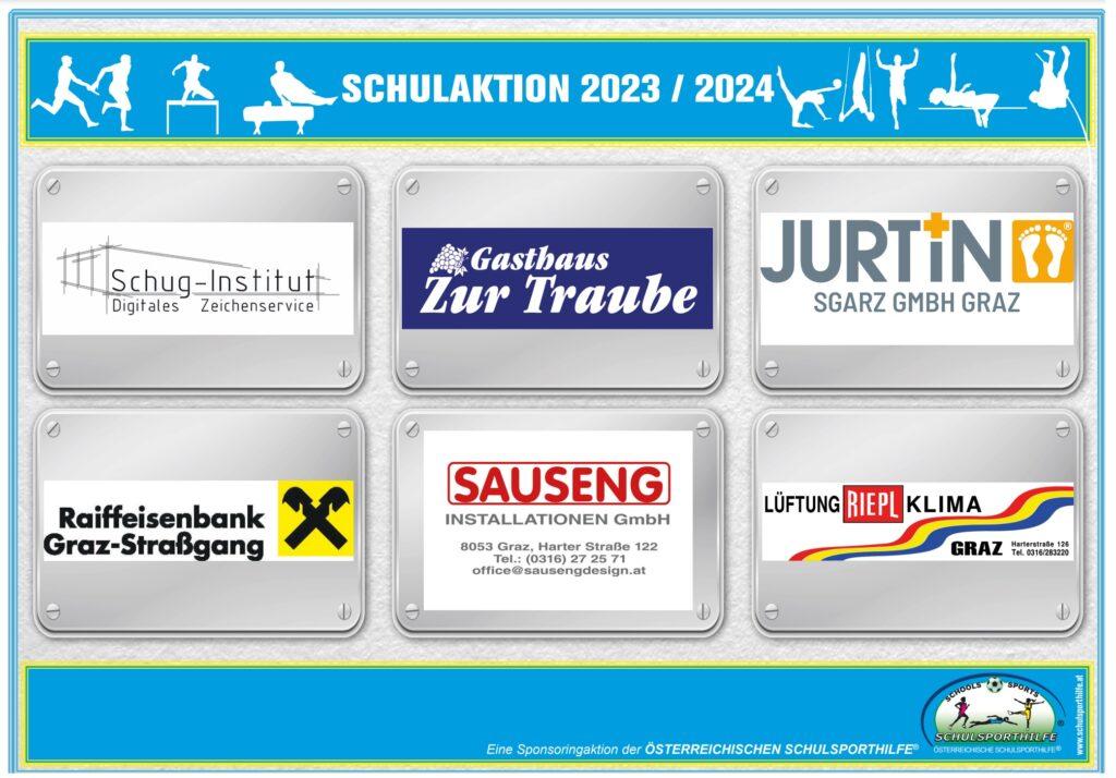 Sponsorenliste Schulaktion 2023/24